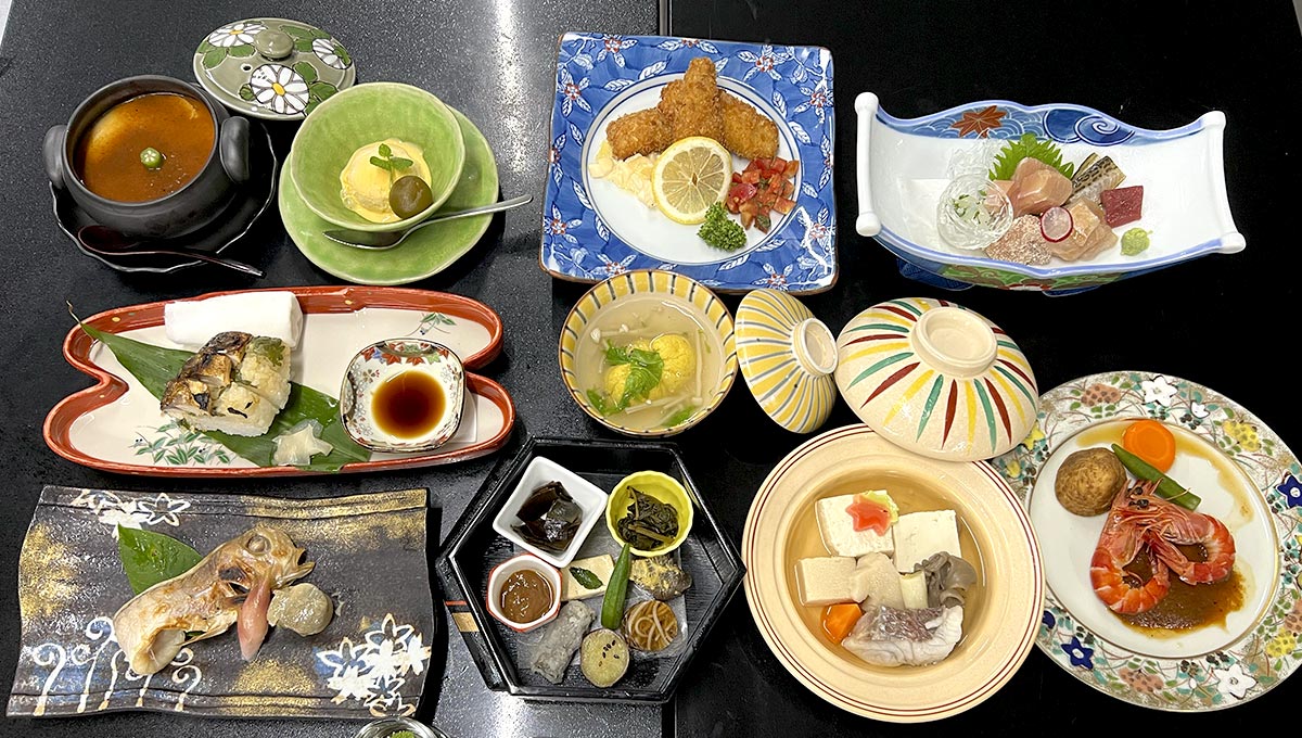 加賀温泉郷の中程にある地元の食材を使用した割烹料理店